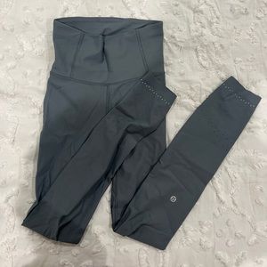 grey lulu lemon leggings size 2